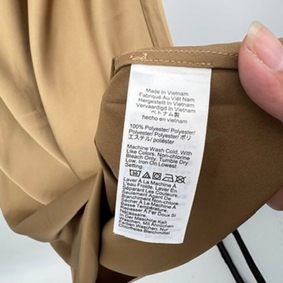 J.Crew Gwyneth Slip Dress in Luster Charmeuse Satin Women's 6 Gold - Picture 8 of 10